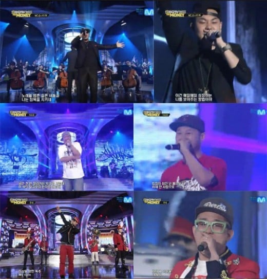 MC Sniper and rookie Kwon Hyuk Woo perform 