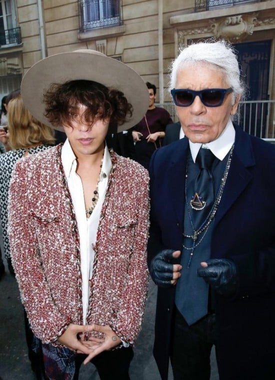 G-Dragon and Mizuhara Kiko spotted at 'Chanel 2015 S/S Show in Paris ...