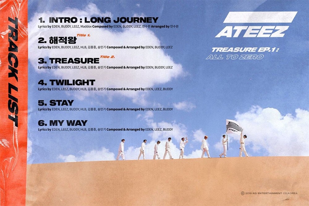 ATEEZ drops the official tracklist for debut album 'Treasure Ep. 1: All ...