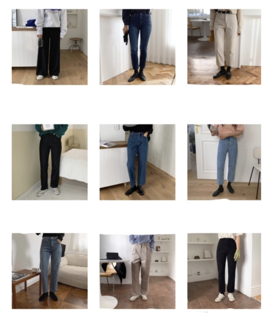 Korean sales skinny jeans