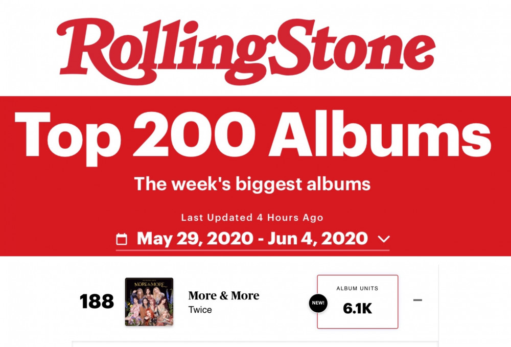 TWICE Makes it to Rolling Stone and UK Digital Album ...