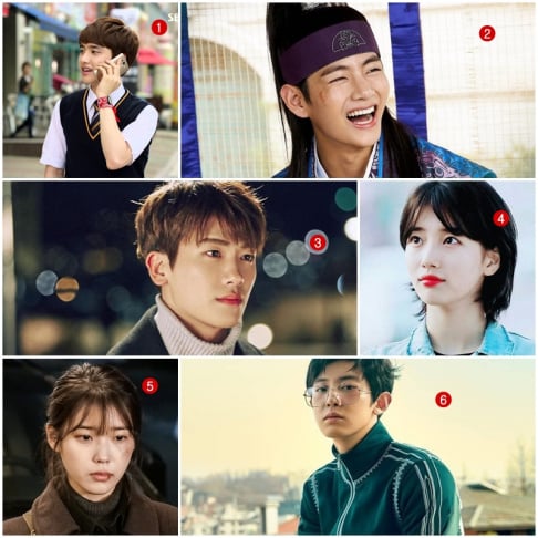 V, D.O., Chanyeol, IU, Suzy, Hyungsik