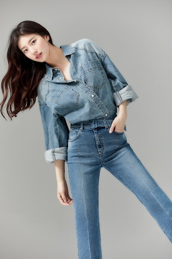 Suzy rocks denim looks for Guess allkpop