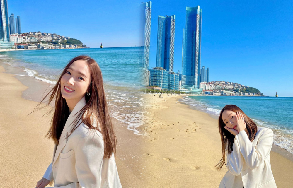 Jessica Enjoys A Day At Haeundae Beach In Busan Allkpop