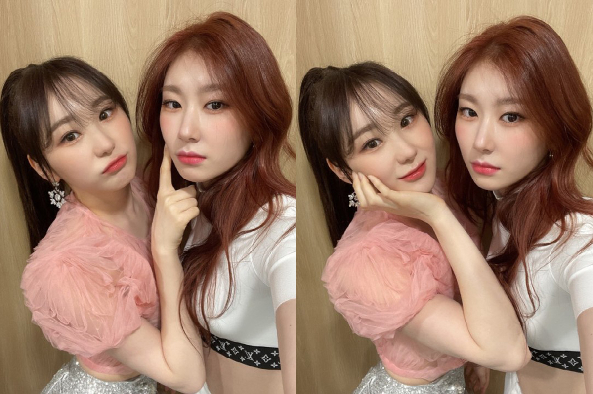 IZ*ONE's Chaeyeon & ITZY's Chaeryeong hang out at the '2021 Seoul Music