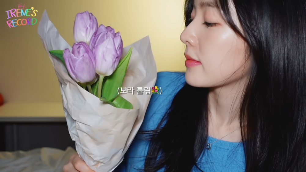 Red Velvet's Irene uploads a video, updating her fans and celebrating