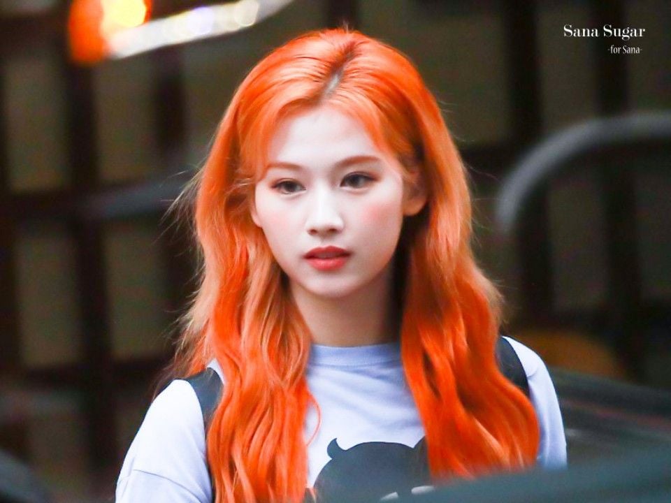 beautiful girl with orange hair