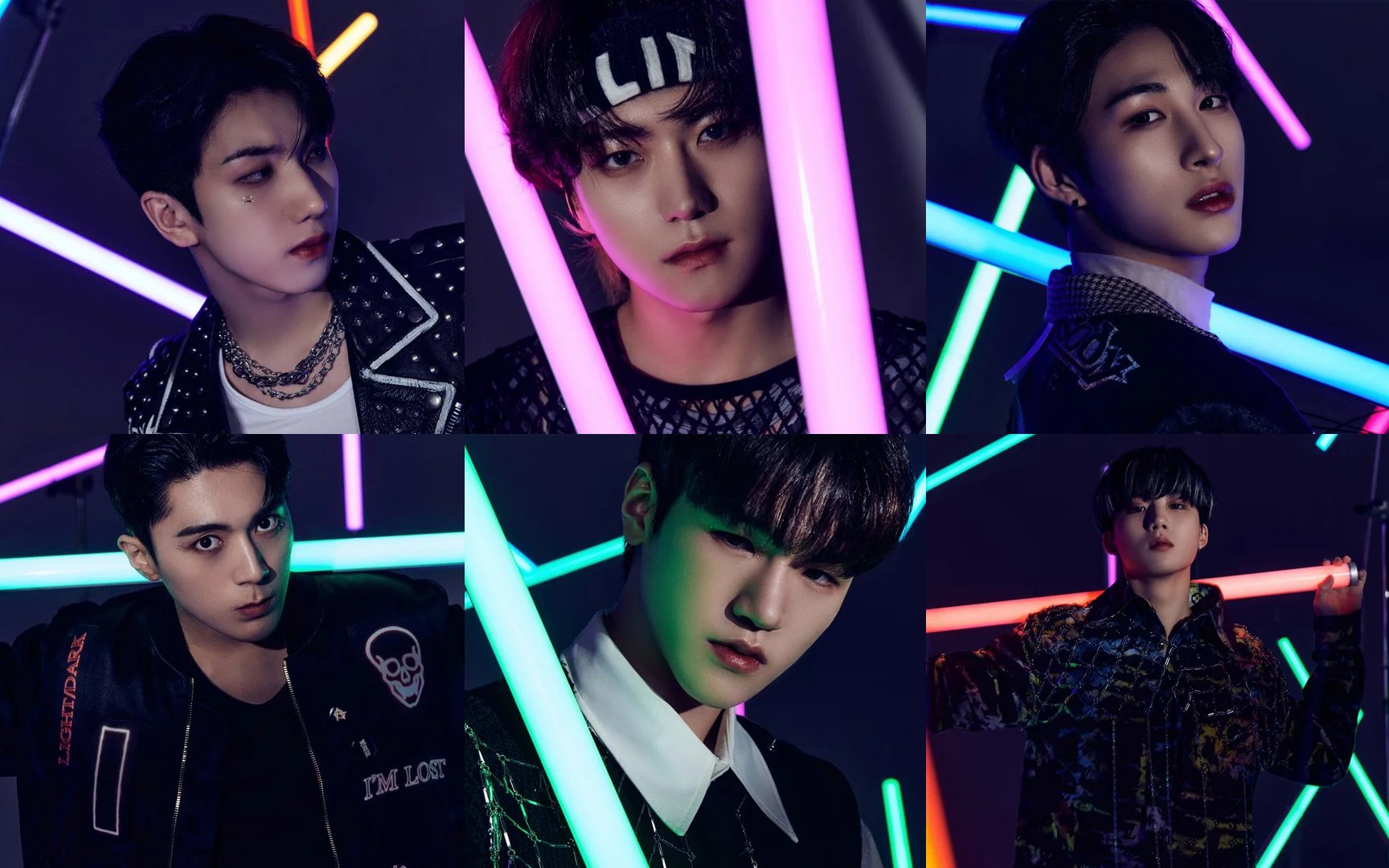 JUST B Display Their Charisma With Neon Lights In The New Batch Of ...