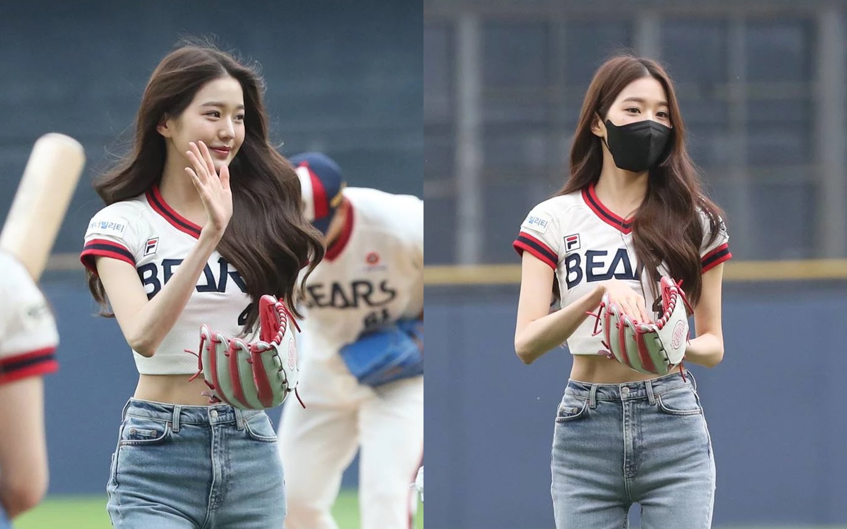 170801 LG Twins Ceremonial first pitch. . #JJProject #Jinyoung #JB #Verse2  #내일오늘 #JJProject_내일오늘 #GOT7 #IGOT7