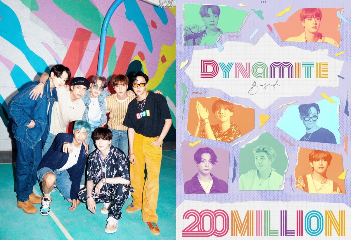 BTS's 'Dynamite' MV (B-side) Reaches 200 Million Views On YouTube | Allkpop