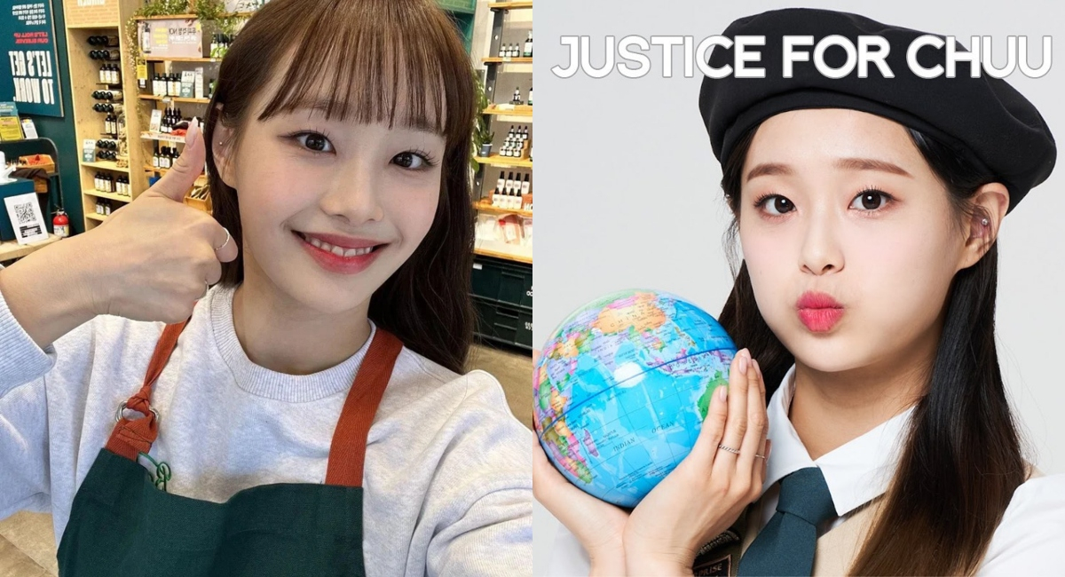 Chuu modeled the former member of the snack company for the message ‘Justice for Chuu!’  in a recent Instagram post

 | Tech Reddy