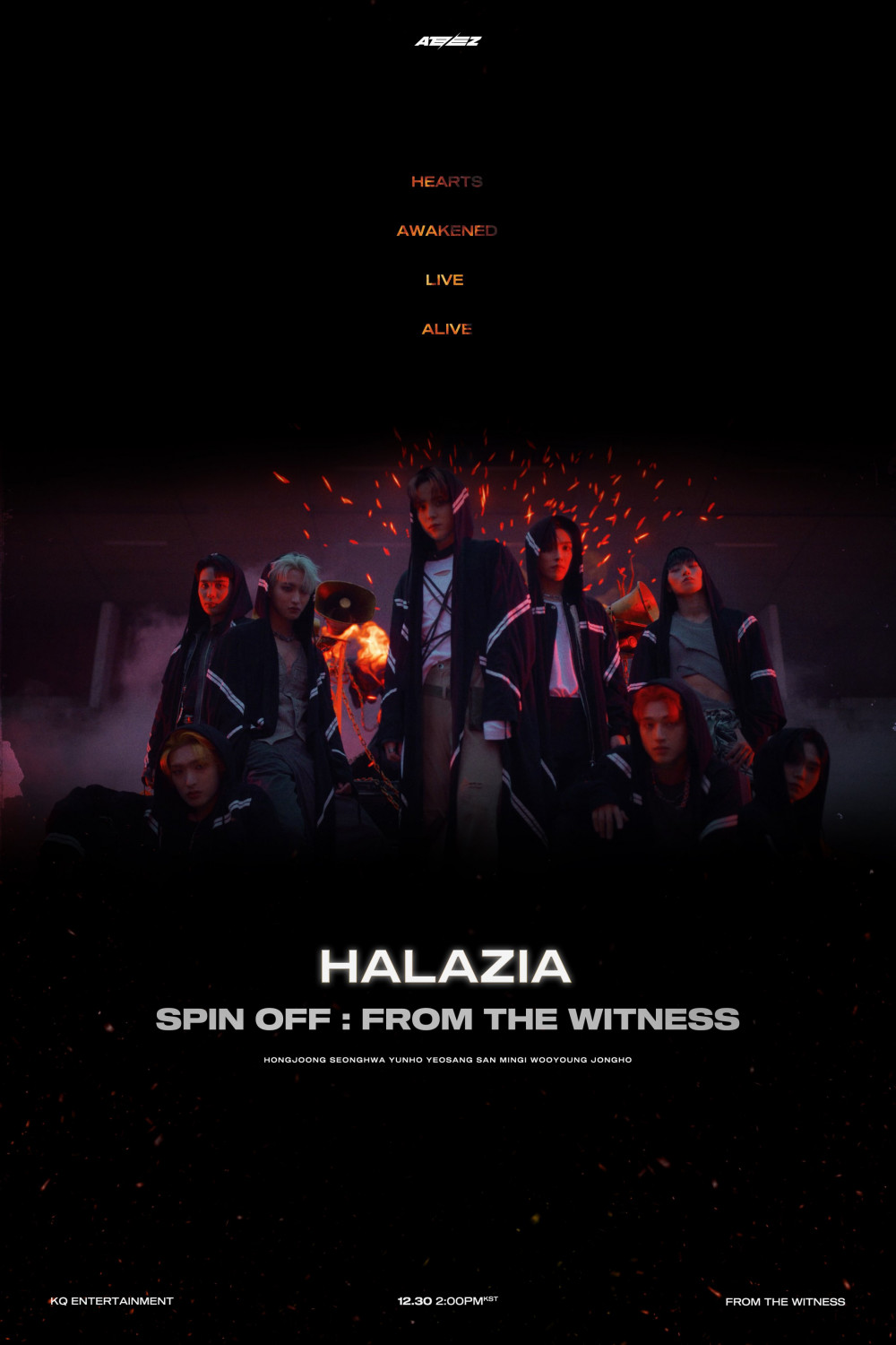 ATEEZ unveil suspenseful MV poster for 'HALAZIA' | allkpop