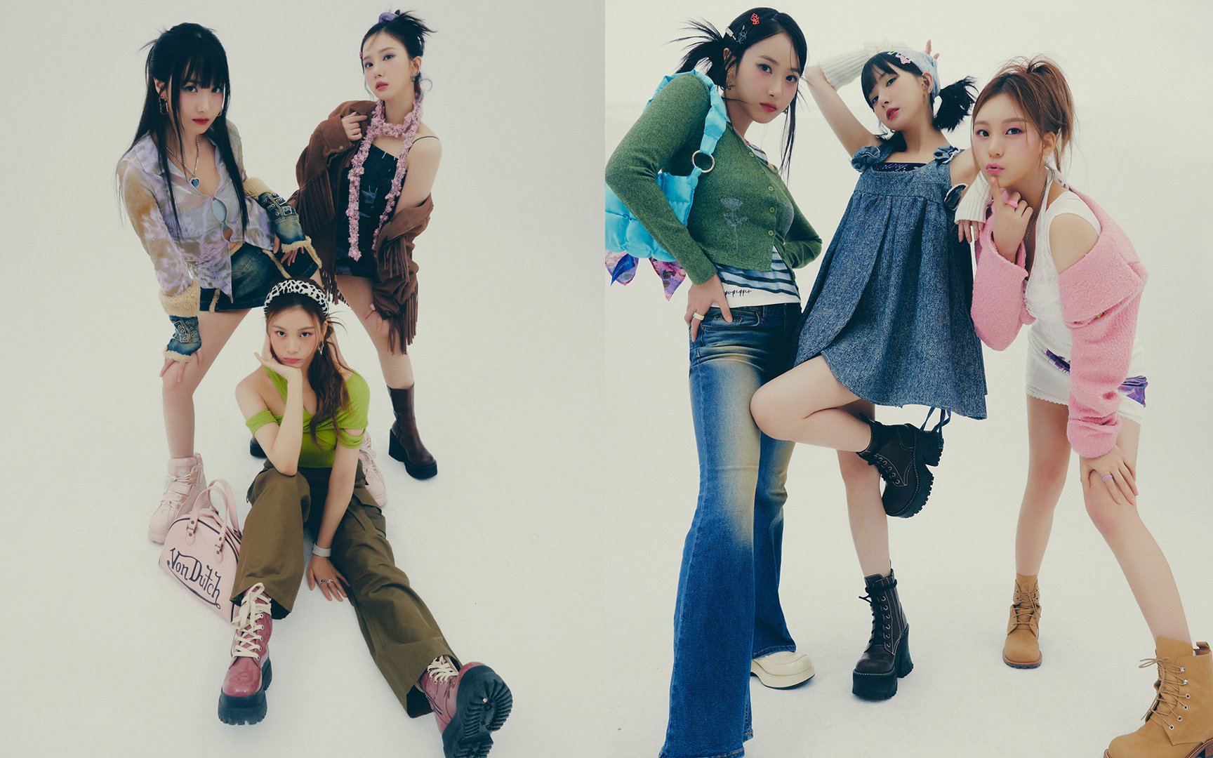 VIVIZ brings back the retro Y2K fashion in their latest pictorial | allkpop