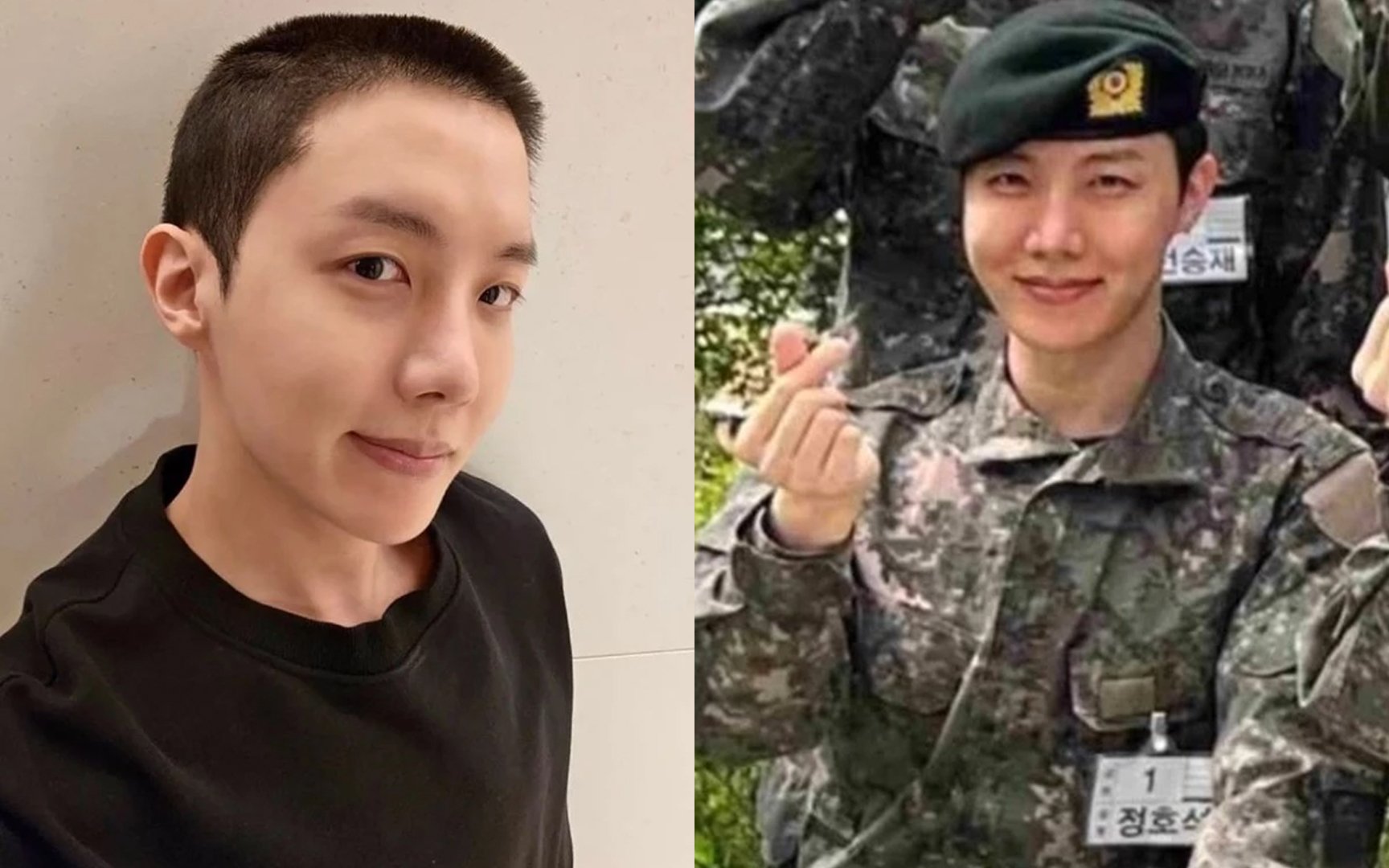 BTS's J-Hope Looking Healthy And Well At The Military Training Camp ...