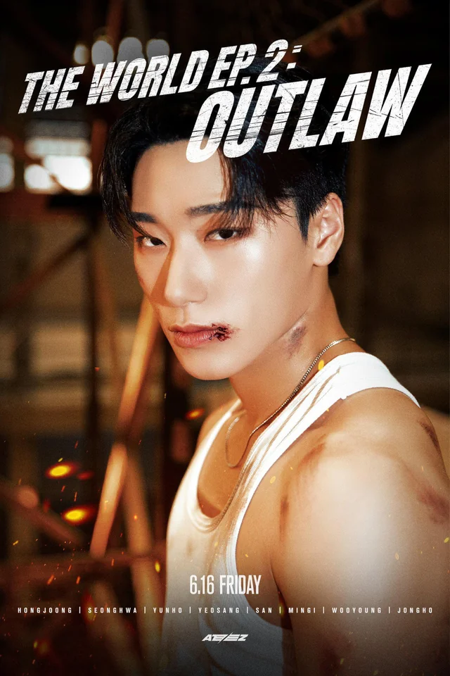 ATEEZ's San, Mingi, Wooyoung, and Jongho outlaws in the new