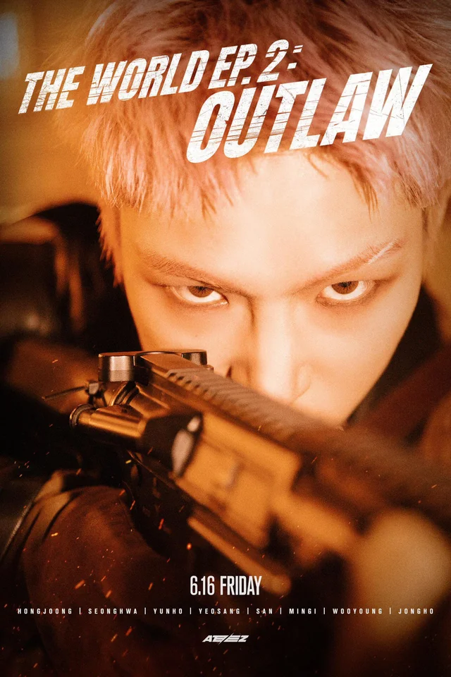 ATEEZ's San, Mingi, Wooyoung, and Jongho outlaws in the new