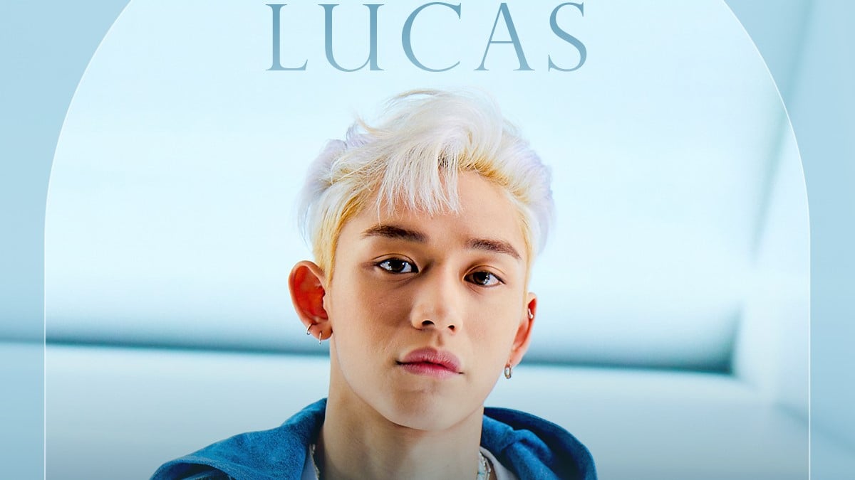 Lucas NCT С синими волосами