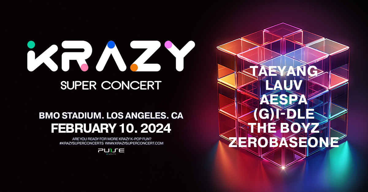 Tickets now on sale for KRAZY SUPER CONCERT featuring TAEYANG, aespa ...