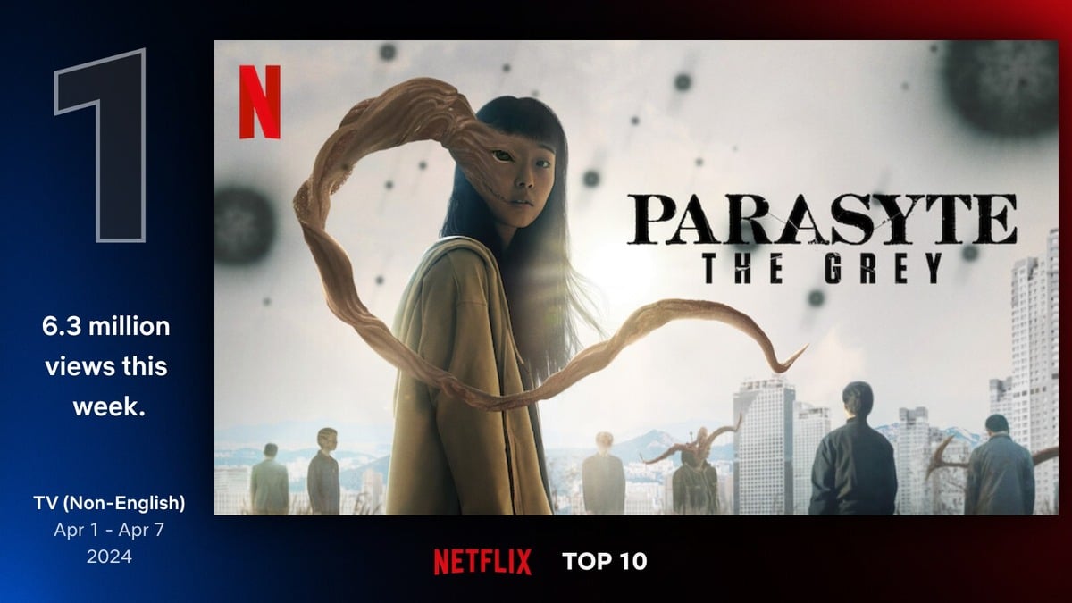 'Parasyte: The Gray' takes first place globally on Netflix, overtaking 'Queen of Tears' within 3 days of release