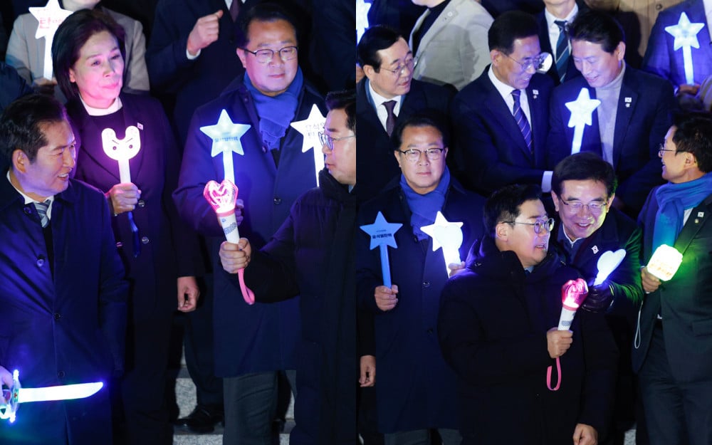 Opposition birthday party politicians all hang Okay-pop lightsticks as a substitute of the standard candles for impeachment protest