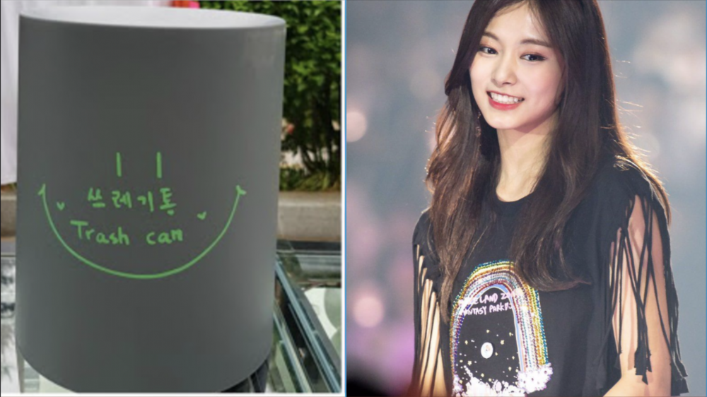 TWICE Tzuyu Trash Can